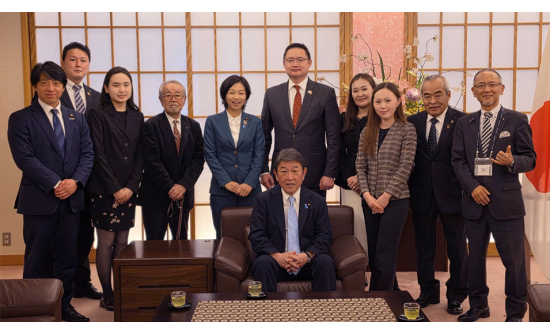 バヤルサイハン大使、茂木外務大臣を表敬