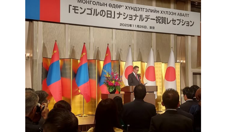 Элчин сайд Б.Баярсайханы “Монголын өдөр” хүндэтгэлийн хүлээн авалтад дэвшүүлсэн мэндчилгээ